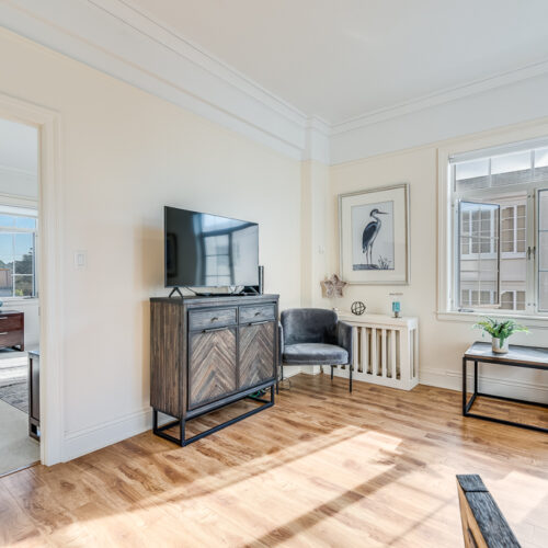 living room with furniture